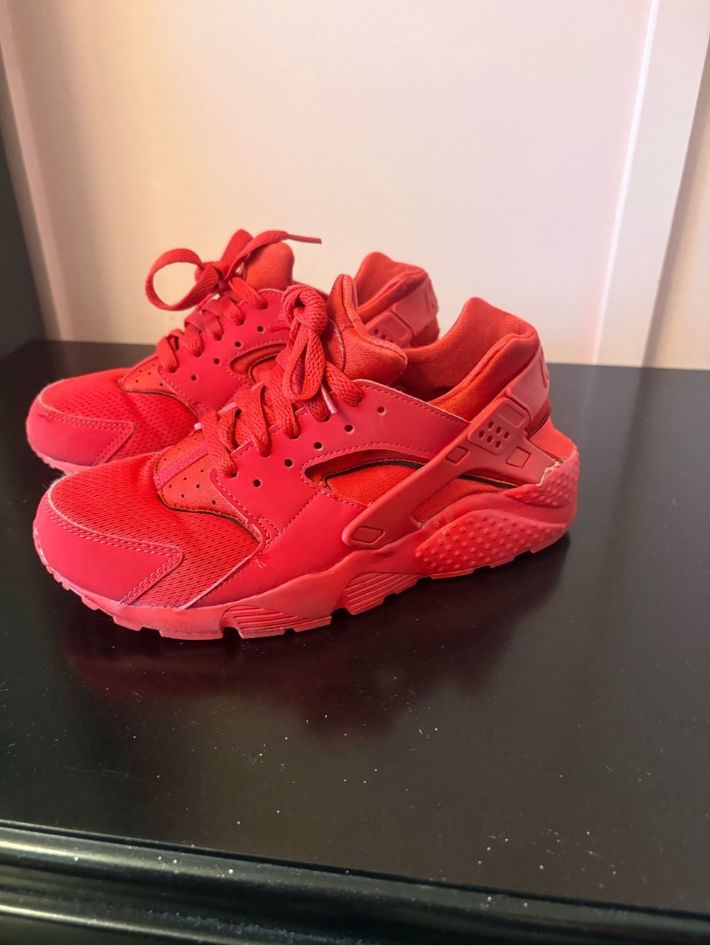 Nike Kids Red Athletic Sneakers - Bold All-Red Huarache Style